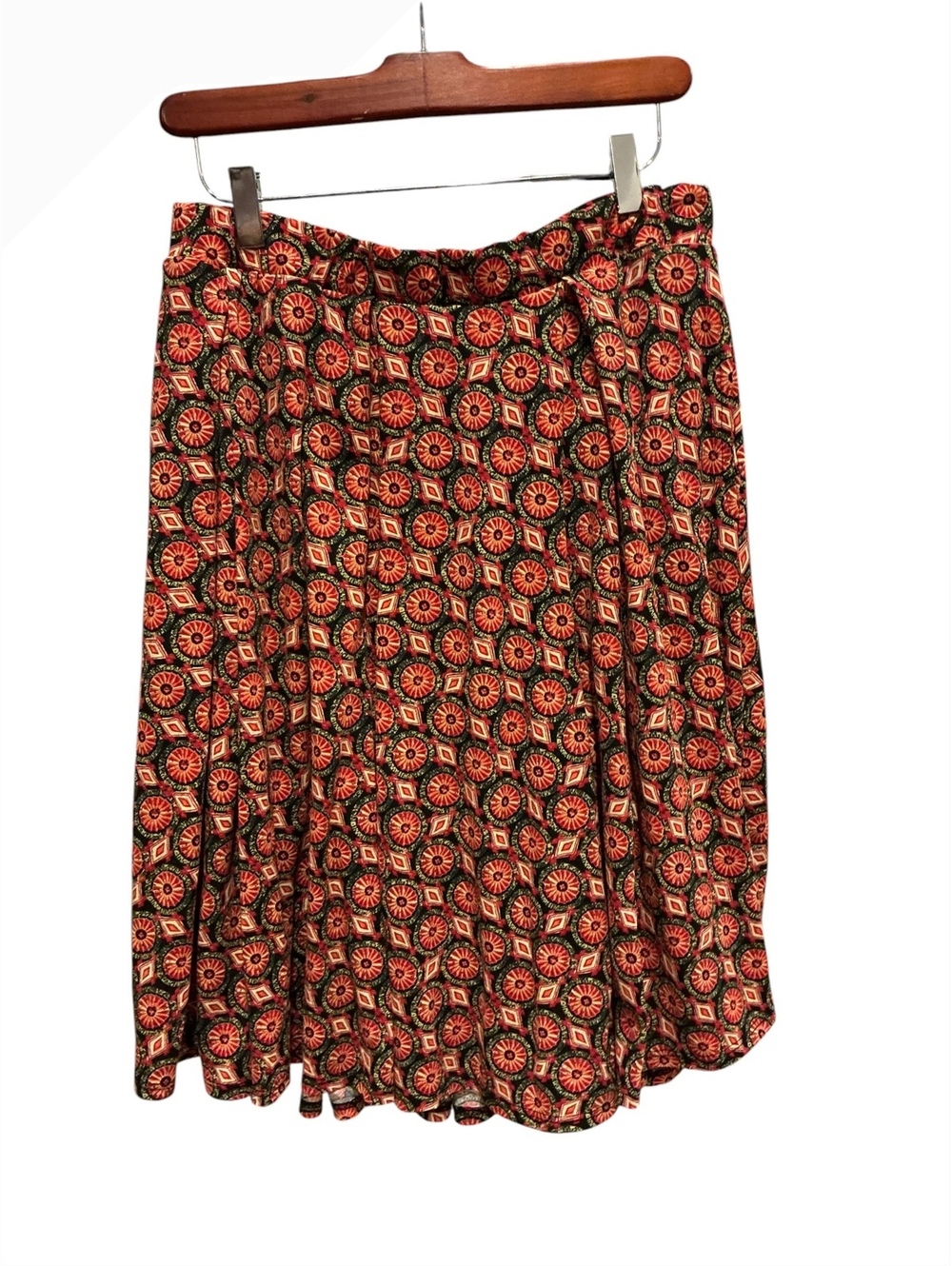 LuLaRoe Floral Patterned Skirt XL Polyester Spandex